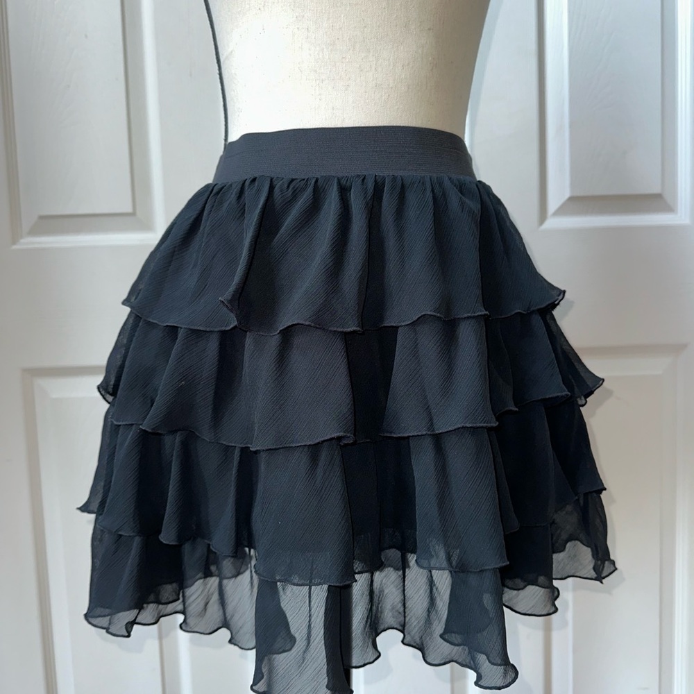 Mossimo Supply Co Black Mini Skater Skirt